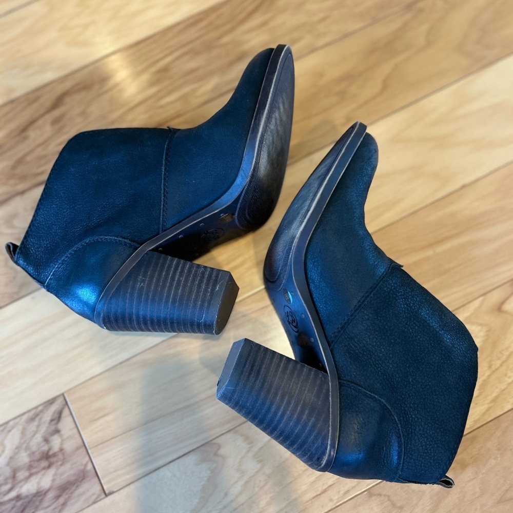 Lucky Brand Ehllen Leather Ankle Boots Booties For Women - Picture 6 of 13